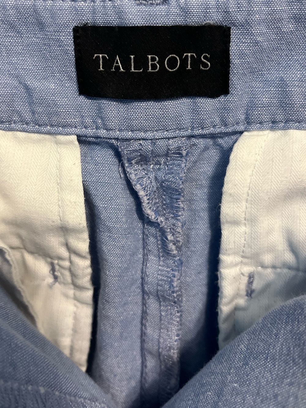Talbots Perfect Crop Chambray Pants - 10P - Picture 3 of 6